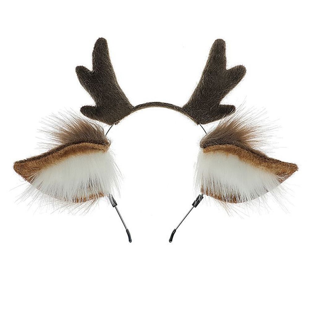 ユニセックス鹿耳トナカイの角ヘッドバンドかわいいパーティーか - Reindeer Antlers Headband のレビューと価格