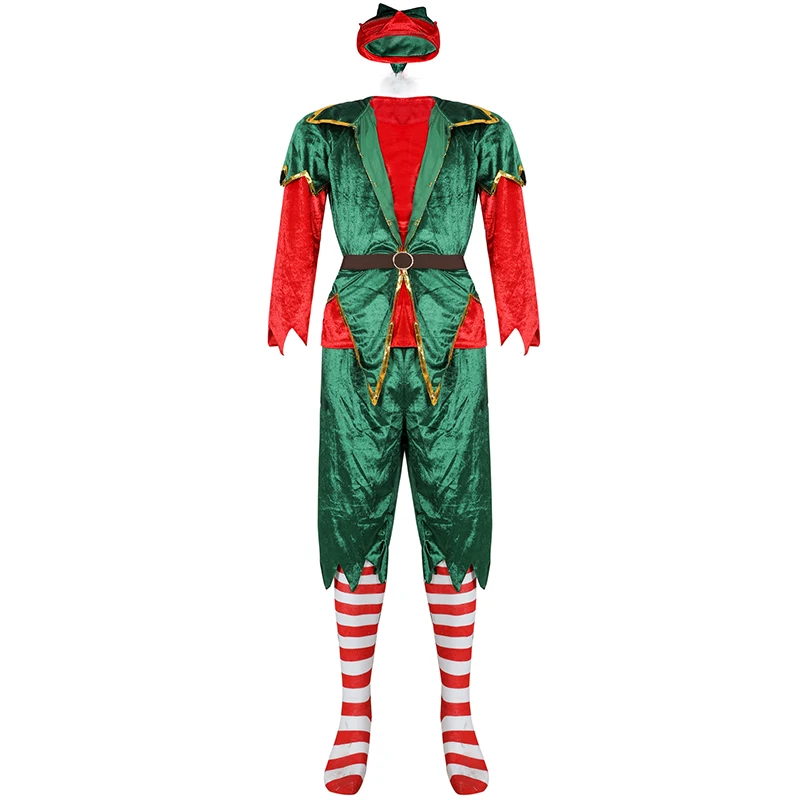 クリスマスサンタクロースコスチュームカップルスーツ新しいクリ - Elf Costume Christmas のレビューと価格