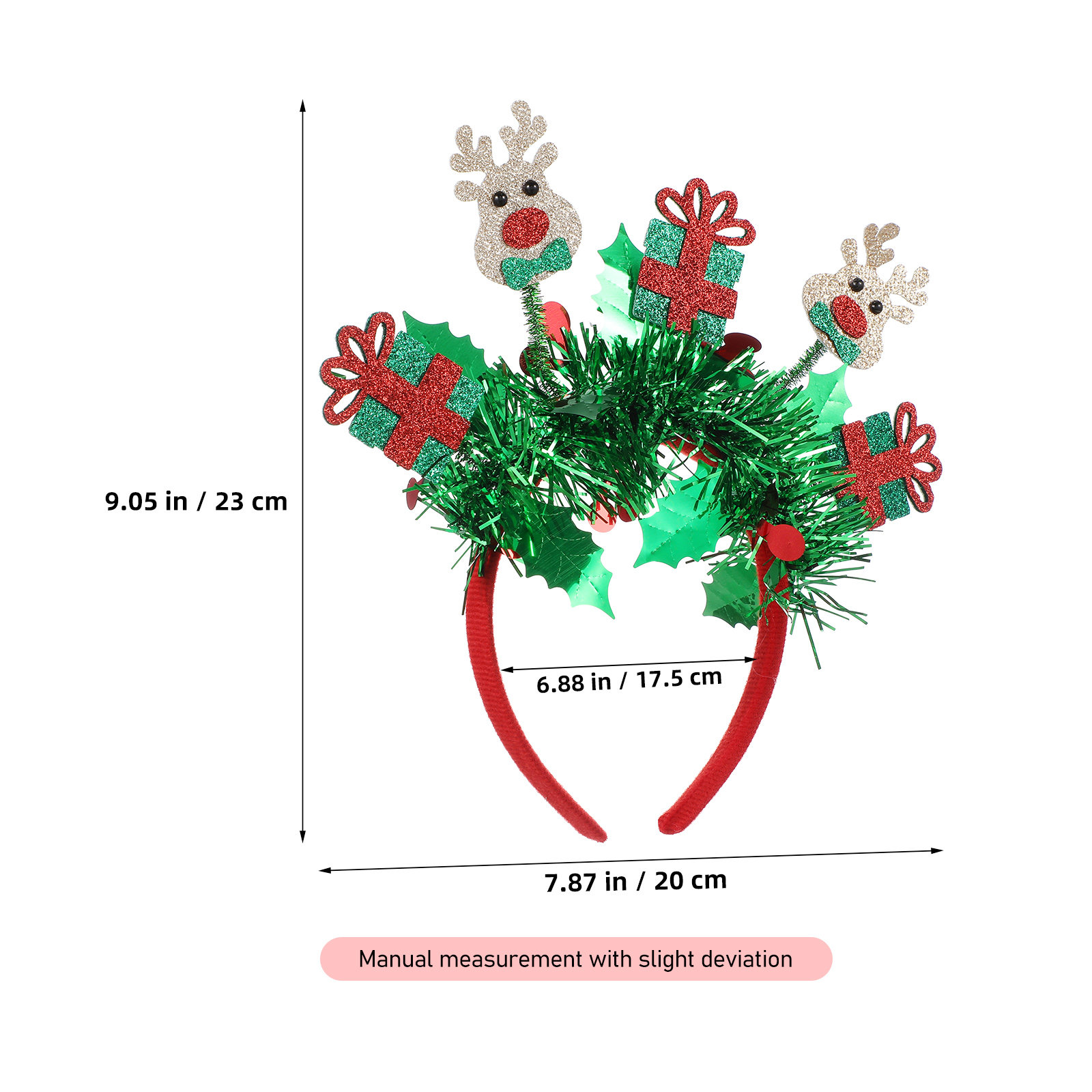 4個セット クリスマスヘッドバンド トナカイの角 ユニーク  - Reindeer Antlers Headband のレビューと価格