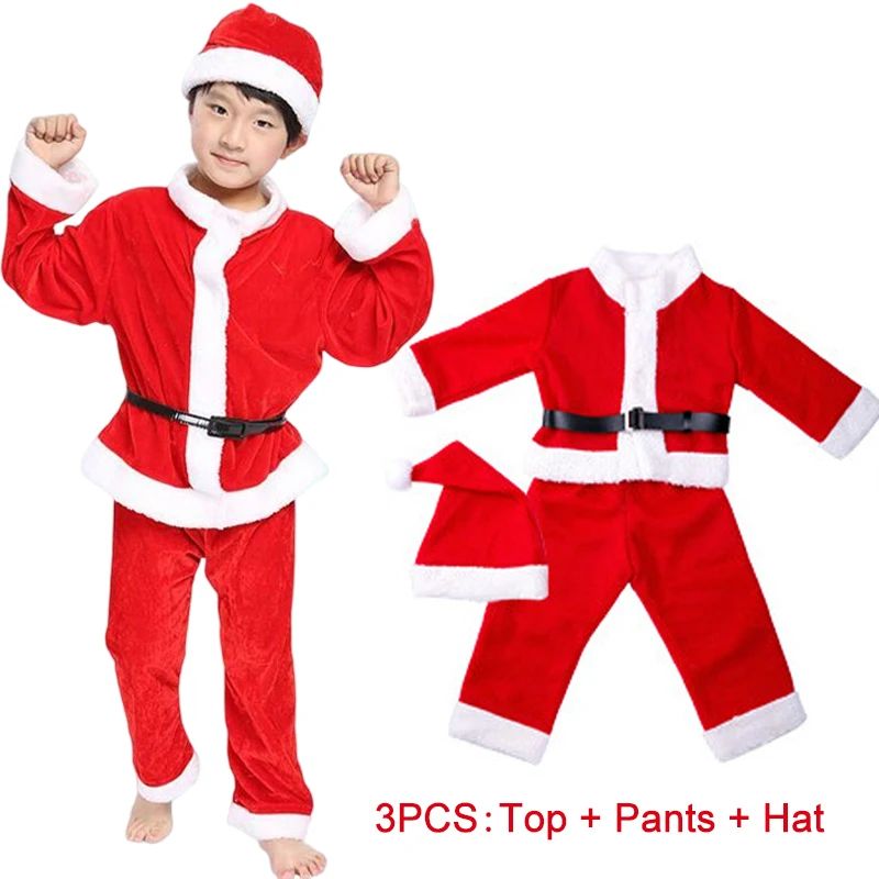 新年子供サンタクロース衣装コスプレクリスマスカーニバルパーテ - Elf Costume Christmas のレビューと価格
