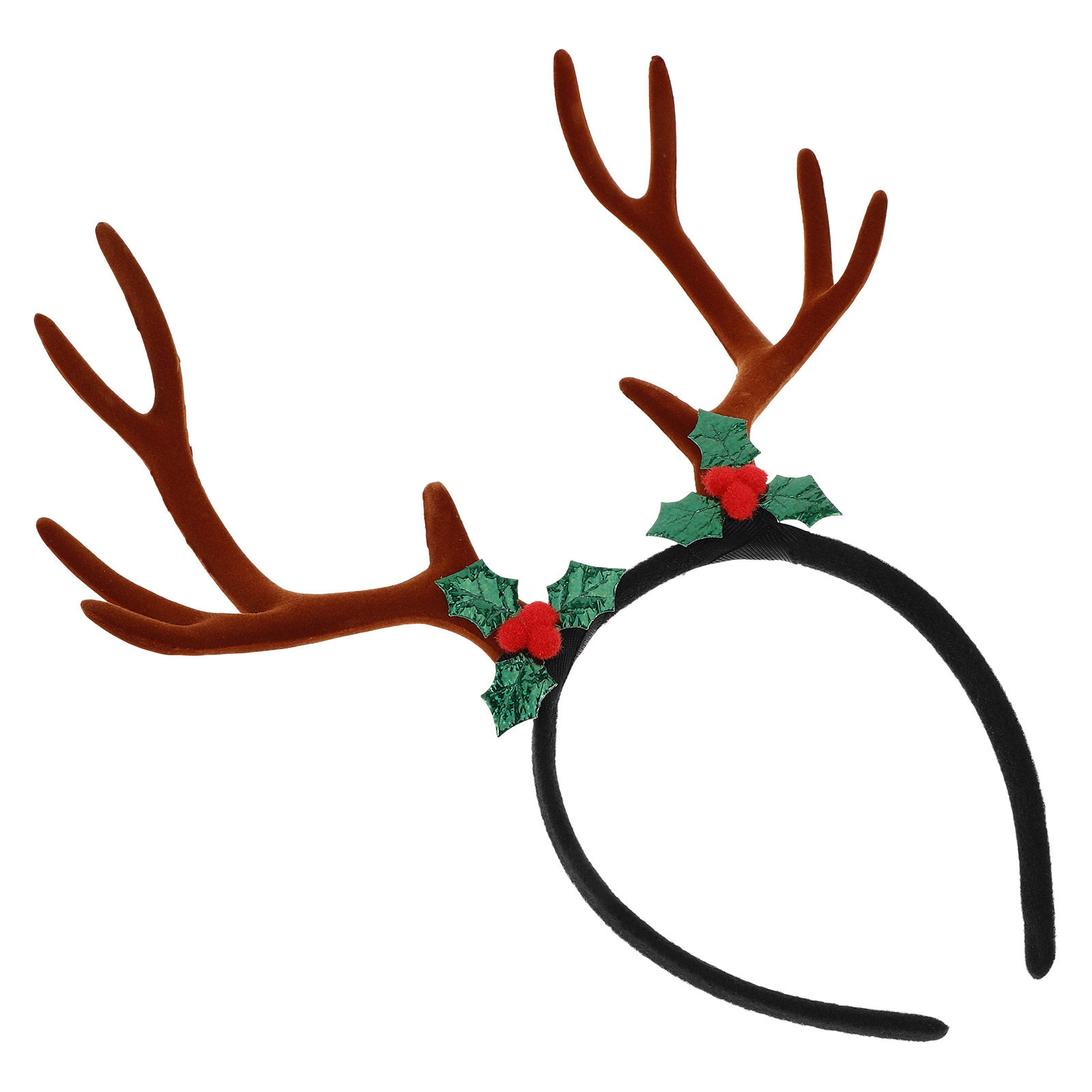 大きなお祭り用トナカイの角のヘッドバンド、リアルなフロッキン - Reindeer Antlers Headband のレビューと価格